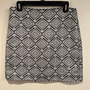 J. Crew Factory Woven Diamond Print Mini Skirt